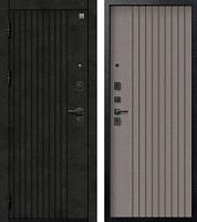 Центурион В-15 Чёрный муар+МДФ Бетон тёмный - Софт ясень грей